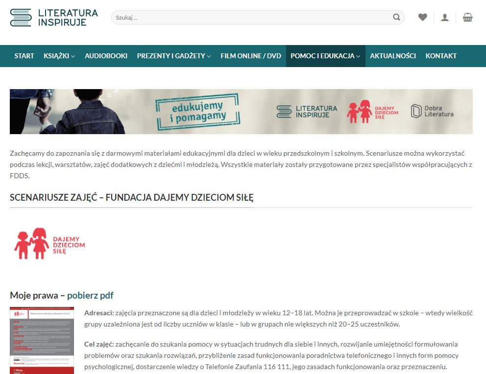 Darmowe scenariusze zajęć